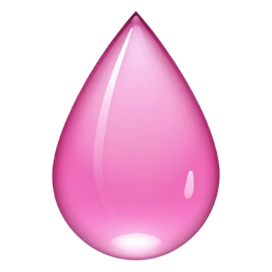 Pink sad Tear drop sticker
