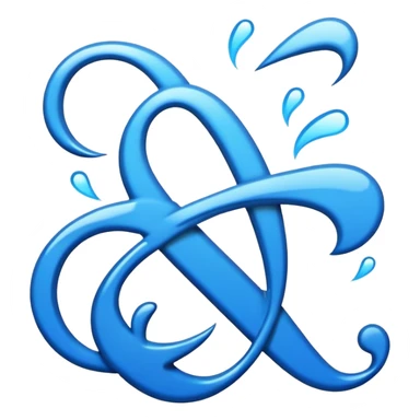 «Спасибо за реакции» ￼ красивым шрифтом голубым цветом sticker