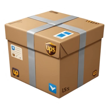 UPS delivery parcel sticker