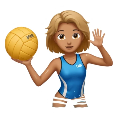 Natación y voleibol sticker