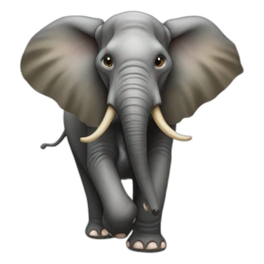 Souris sur éléphant sticker