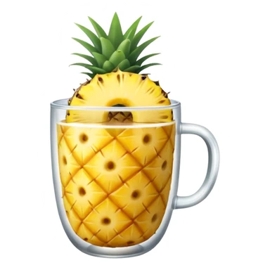 Pineapple in a cup sticker