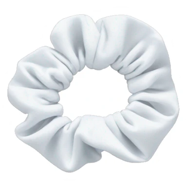 white scrunchie only sticker