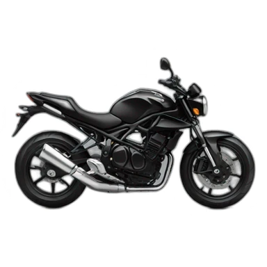 icon motorbike black sport sticker