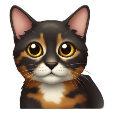 dark-tortoiseshell-cat sticker