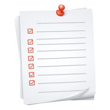 endless wavy checklist paper looping curling filled with tiny checkboxes disappearing into background sticker