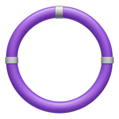 purple hula hoop sticker