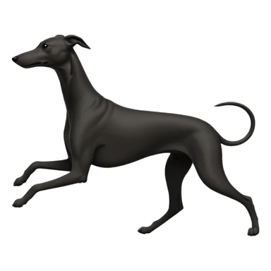 Silouhette of a Greyhound running sticker