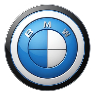 Bmw real logo sticker
