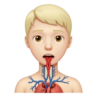Choking throat sticker