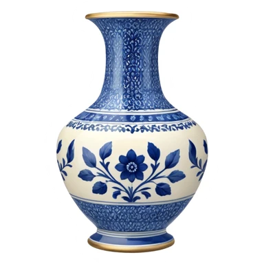 blue porcelain print  sticker