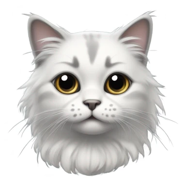 Cute sad cat sticker