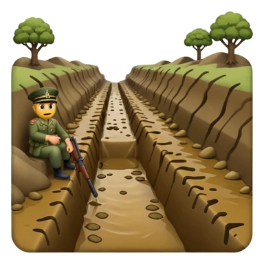 military ditches sticker