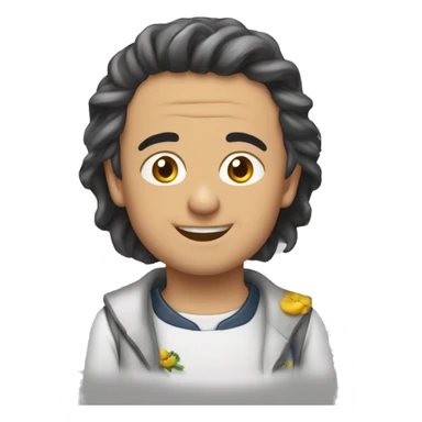 gözlüklü uzay balığı sticker