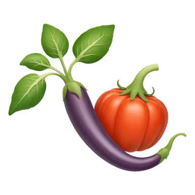 ratatouille, ícone minimalista de vegetais franceses, cores vibrantes sticker