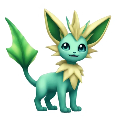 Vaporeon-Leafeon full body sticker