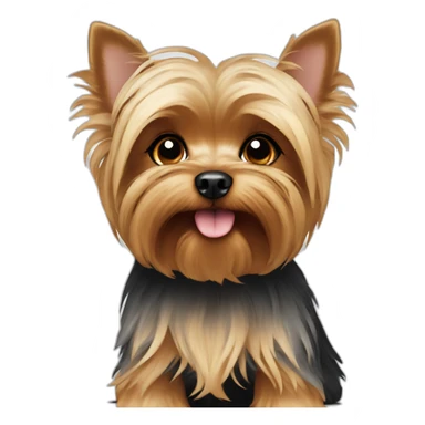 Cute little Yorkshire Terrier sticker