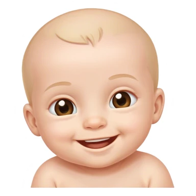 newborn baby smiling sticker