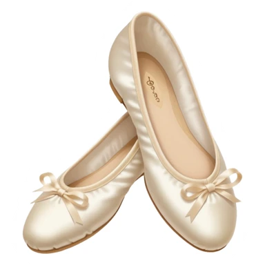 Full Ivory ballet shoes sticker