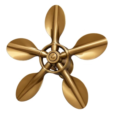 4 blade B-series  marine propeller sticker