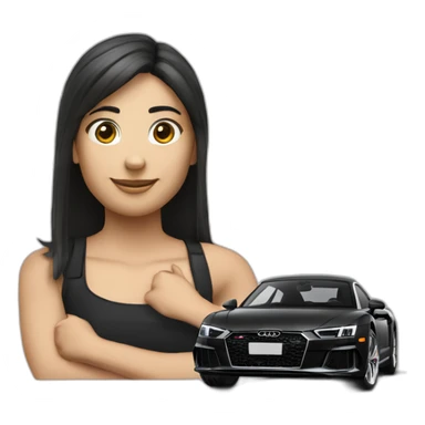 Audi r6 2023 black sticker