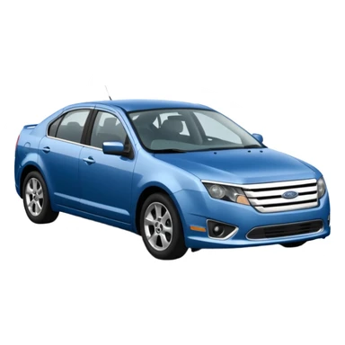 a blue 2010 Ford fusion sticker