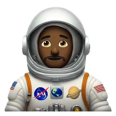 Astronauta sentado en saturno sticker