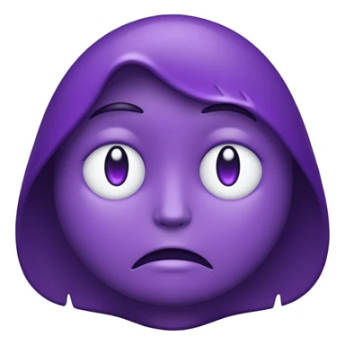 grief emoji thats dark purple
 sticker