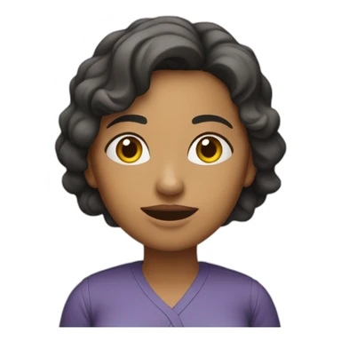 una mujer que ama su trabajo sticker