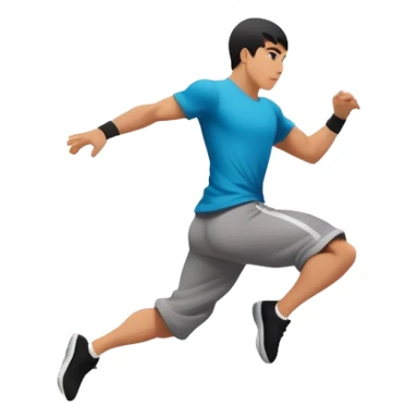 A person performing a parkour move, leaping between buildings or scaling a wall with agility and precision. The scene captures dynamic motion, showcasing strength, flexibility, and the thrill of urban acrobatics against an urban cityscape backdrop. sticker