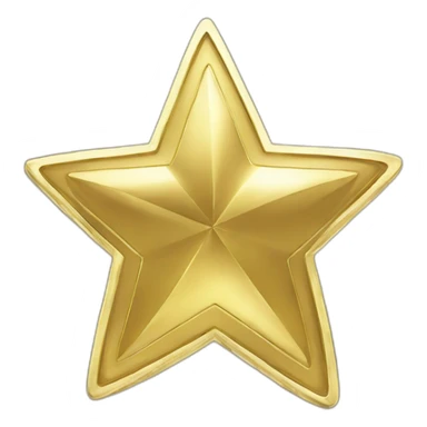 Coin gold star sticker