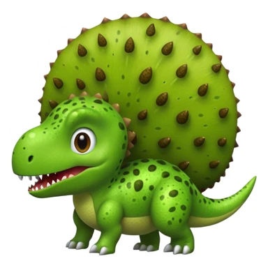 Dinosaur with a kiwi head sticker
