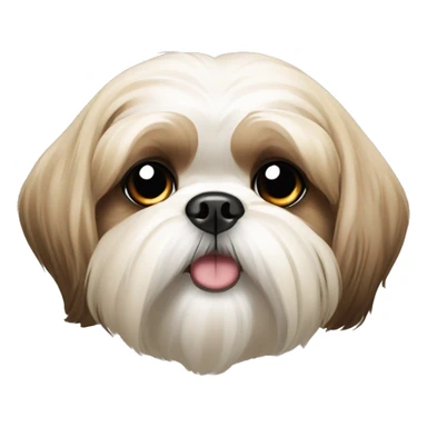 Dog Shih tzu beige sticker