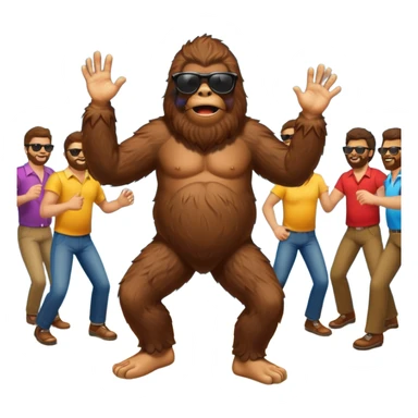 Bigfoot in a club sticker