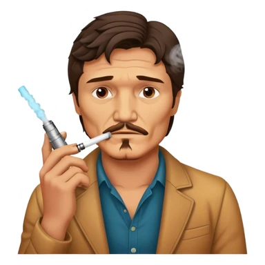 pedro pascal vaping sticker