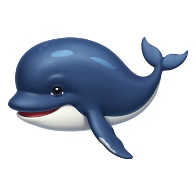 une baleine avec plein de cheveux noirs sticker