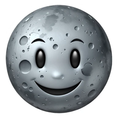 planet mercury smiley face sticker