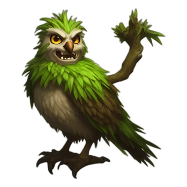 Boomkin druid World of Warcraft laughing sticker