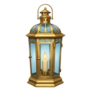 an edwardian-era lantern sticker