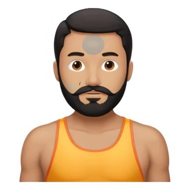 Black beard one piece sticker