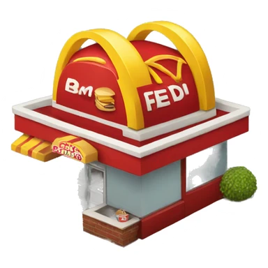 McDonald restaurant  sticker