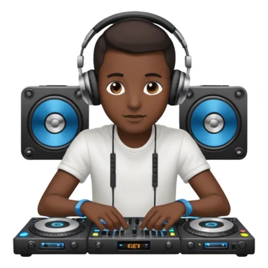 dj with setup sticker