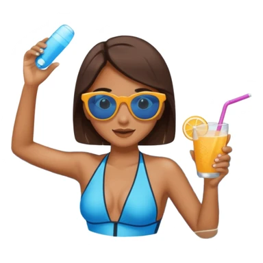 pool holiday sticker