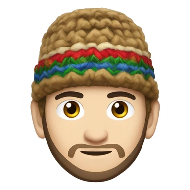 khabib nurmagomedov in papakha hat sticker