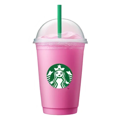 Pink starbucks refresher sticker