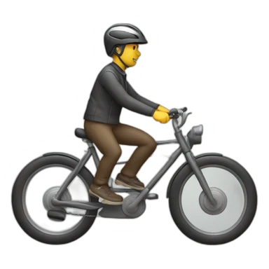 Driving on bike by car sticker