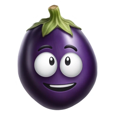 eggplant with veins  sticker