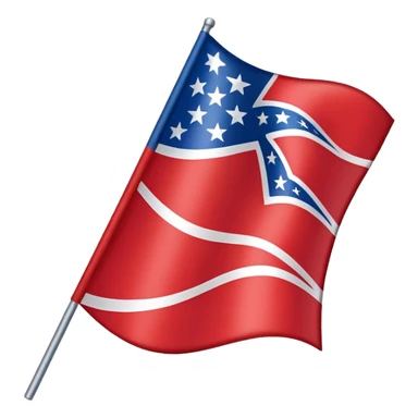 Confederate flag sticker
