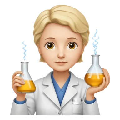 real marie curie french scientific sticker