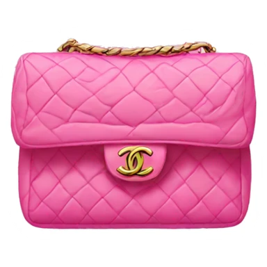 pink bag chanel sticker